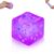 Snowflake Squeeze Toy Ice Cube, 5cm/1.97in Soft Squishy Cube for Kids Ages 3+ & Adults, Sensory Fidget Toy with Floating Snowflake Sequins, Desk Toy, Travel Toy & Party Favor(Purple)