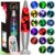 Soarling 13.5 Inch Liquid Motion Lamps LED, 17 Colors Changing Night Light Table Lamp with Remote Giant Relax Mood Classic Cool Nightlight for Adults Boy Girl Room Home Bedroom Decor, Silver
