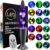 Soarling 17 Colors Changing Table Lamp for Kids Adults Bedroom Office Decor, 16 Inch Giant Black LED Liquid Motion Lamp Large Relax Night Light Sensory Mood Lighting Stress Relief with 8H Timing