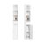 SoBuy Small Bathroom Storage Cabinet with Drawer, Narrow Toilet Paper Holder, Slim Compact Corner Cabinet, Freestanding Organizer for Small Spaces, Toilet or Laundry Room Furniture, White BZR34-K-W