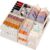 Sock Underwear Drawer Organizer Dividers, 6 Pack Foldable Fabric Storage Bins for Clothing, Baby Clothes, Bras, Panties, Scarves, Ties – 58 Cells