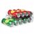 Soda Can Organizer & Dispenser for Refrigerator, Double Layer Automatic Rolling Drink Organizer with Handle, Collapsible Space Saving Anti Slip PET Soda Can Holder for Fridge & Pantry
