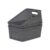 Soddeph 3 Pack Plastic Storage Baskets with Handles,Stackable Organizer Bins for Closet, Bathroom, Kitchen, Office, Shelf and Cabinet Organization (Gray, Grid-3PACK)