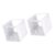 Sodeber Toy Storage Bins for | Clear Window Cube Organizer with Oxford Fabric Trim & Handles | Playroom Family Room Organization Bags for Blocks Balls Small Toys (2 Pack)