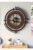 SODEF Large Black Walnut Wood Wall Clock 20.1 in x 18.9 in Modern Design Silent Mechanism for Living Room Office – Black-Walnut