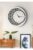 SODEF Modern Geometric Pattern Wall Clock 18.9 in x 18.9 in Black and White MDF Wood Silent Mechanism for Living Room Office Home Decor Arabic Numerals – Black-White
