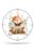 SODEF ‘s Room Wall Clock Decorative Silent Squirrel Design 10.2 inches Plastic Modern Style for Battery Operated – MYK9920-1 Sincap