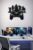 SODEF Video Game Themed Wooden Wall Clock 19.7×19.7 in | Modern Design with LED Lights | Rechargeable Battery | Unique Gamer Gift for, Living Room, Office – Black