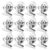 SOESFOUFU 20 Pcs Magnetic Clip Refrigerator Magnets with Stainless Steel Round Clips Magnetic Hold and Sturdy Material for Office and Home Use Sleek and Simple Photo Holder