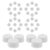 SOESFOUFU 45pcs 45pcs Small Garden Pinwheel Shaft Bearings, Plastic and Iron Material, Seamless Quiet Rotation, Easy Installation