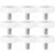 SOESFOUFU Nylon Drawer Pulley Wheels for Smooth and Noiseless Sliding 10pcs with Stainless Steel Bolts, Small Furniture Casters Set Quick Installation for Home and Office Drawers