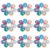 SOESFOUFU Waterdrop Shape Resin Rhinestones Random Color 100pcs Flexible Application on Bags and Shoes for Embellishments and DIY Jewelry Making for Wedding Decorations and Craft Projects