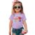 SOFEON Hello Pre-K Shirts Toddler Girls Back to School T-Shirt Apple Rainbow First Day of School Outfits Pre-K Gift Tee Tops(Purple,4-5T)