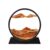 SOFLIY 3D Dynamic Sand Art Liquid Motion, Moving Sand Art Picture Round Glass 3D Deep Sea Sandscape in Motion Display Flowing Sand Frame Relaxing Desktop Home Office Work Decor (Orange, 12″)