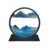 SOFLIY 3D Dynamic Sand Art Liquid Motion, Moving Sand Art Picture Round Glass 3D Deep Sea Sandscape in Motion Display Flowing Sand Frame Relaxing Desktop Home Office Work Decor (Blue, 12″)
