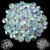 SOFPLATE 1 Box 240Pcs Crystal Suncatcher Making Kit 150Pcs 14mm AB Octagon Glass Crystal Beads with Iron Split Rings Stainless Steel Hooks Chandelier Crystal Parts for DIY Hanging Home Decorations