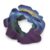 Soft Blue Lotus Chiffon Scrunchies for Women