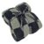 Soft Checkered Throw Blanket, Ultra Cozy Knit Throw Blanket Fluffy Fuzzy Reversible Checkerboard Blanket for Travel Couch Sofa Bed Decor, 51×63 inches, Black Grey