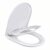 Soft Close Toilet Seat with Toddler Seat Built In U Shape Flip and Sit Potty Training Easy Install – White