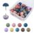 Soft Matte Push Pins, Decorative Thumb Tacks in 9 Colors Cute Office Decor