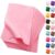 Soft Pink Felt Fabric Sheets for Crafts, 8 x 12 Inch Felt Squares, 20 Pcs 1.6mm Thick Nonwoven Fabric for DIY Projects, Sewing, Patchwork and Decoration