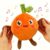 Soft Plush Musical Sensory Toy – Funny Parent Child Interactive Plush Toy with Sounds, Dual Mode Skin Touch Activated Educational Sound Doll, Fruit Style Gift for Baby Kids Boys Girls All Ages