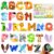Soft Rubber Magnetic Letters with Thicker Full Back, Big Size Animal Alphabet Magnets for Fridge,Cute ABC Letter Fridge Magnets for Pre-School Learning Tools Birthday Present