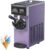 Soft Serve Ice Cream Machine, Countertop Maker with LCD Panel, Single Flavor Commercial Ice Cream Machine, Auto Clean Pre-Cooling, Countertop Dessert Maker for Restaurants Purple