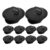 SOIMISS 20pcs Piggy Bank Plug Replacement with Keys, Black Plastic and Metal Round Stopper for Coin Bank and Money Box, Secure Closure Design with Easy DIY Installation for Savings Jar