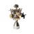 Solar-Powered Balancing Rotating Metal Robot DIY Model, Steampunk Style
