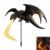 Solar Dragon Fire Garden Light, Fire Breathing Dragon Solar Light (1pc)