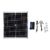 Solar Panel Kit 25W Monocrystalline Solar Module with 100A Controller High Efficiency Power Generation for RV Home Camping Stable Output Easy Installation Circuit Protection