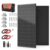 Solar Panel Kit, including high-efficiency solar panels, Z-shaped mounting brackets, a smart solar system controller, and a set of PV system extension cables; suitable for camping RVs(2blackpanel kit)