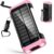 Solar Power Bank Portable Charger 66800mAh Battery Pack for Camping(Pink)