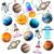 Solar System Hanging Swirl, 34pcs Space Party Decorations Outer Space Party Ceiling Hanging Swirls, Planets Swirls Streamers Decorations