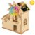Solar Windmill House STEM Kit – DIY 3D Wooden Puzzle Science Toy for Kids,Educational Craft Model for Children Ages 8-12,Clear English Instruction.