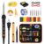Soldering Iron Kit 80W LED 356-968℉ Soldering Iron 10s Fast Heating 18-in-1 Welding Tools for Electronics Repair DIY, PCB with Flux, Solder Wire, 5 Replaceable Tips, Desoldering Pump, Stand, Tweezers
