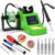 Soldering Station, Digital Soldering Iron Kit with 2 Helping Hands, 356°F-932°F (180°C-500°C), Auto Sleep, °C/°F, Ceramic Heater, Solder Wire, 5 Tips, Solder Sucker, Tweezers, Tip Cleaner, Grass Green