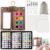 Soleeya Mini Watercolor Paint Set, Portable Travel Kit with Palette, Sketchbook, Pens, 24 Acrylic Paints for Beginners and Artists