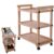 Solid Beechwood Rolling Utility Studio Taboret with Caster Wheels