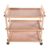 Solid Beechwood Rolling Utility Studio Taboret with Caster Wheels