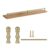 Solid Brass Gallery Rail for Bookshelf, Anti-Tipping Guardrail