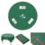 Solid Green Poker Table Cloth, 320gsm Lightweight Waterproof Table Mat with Fastener Tape, Reusable Washable Round Table Cover, 59 Inch Diameter for Poker, Mahjong, Card Games and Board Games