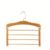 Solid Multifunctional Multi-Tier Trouser Rack Household Coat Towel Scarf Tie Storage Non-Marking(Natural Wood)