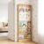 Solid Pine Wood Kids Bookshelf Behind The Door, Wall Mounted Bookcase