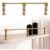 Solid Pure Brass Rails for Shelves, Bathroom Vanity Gold Shelf Railing