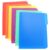 SOLUSTRE 6pcs Plastic Document Organizer with Clip Design for Test Paper Storage, A4 File Folder Set for Office Desk Organizer and School Document Holder Random Color