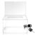 SOLUSTRE Acrylic Donation Ballot Box with Lock and Set of Two Keys, Lightweight and Easy to Disassemble Suggestion Box for Offices and Cafes, Simple Design Fundraising Tip Jar