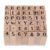 SOLUSTRE Letter and Number Stamps Easy Ink Cleaning 42 Pcs Vintage Wooden Rubber Comfortable Grip for Scrapbooking and DIY Crafting for Pen Pal Letters and Office Paperwork