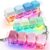 SOMAREM 3 Pcs Keyboard Fidget Toy – Clicky, Creamy & Silent Fidget Keyboard Clicker with Led Lights, Keyboard Fidget Keychain Toys for Boost Focus & Stress Relief Fidget Gifts Easter Basket Stuffers